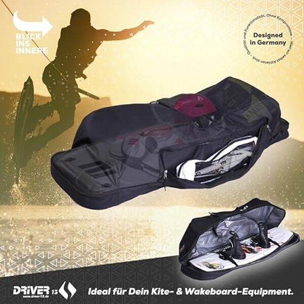 Découvrez notre test détaillé du sac Driver13 wakeboardbag no.02, la housse de kitesurf 145 cm noire idéale pour protéger votre équipement. Qualité, durabilité et praticité. 