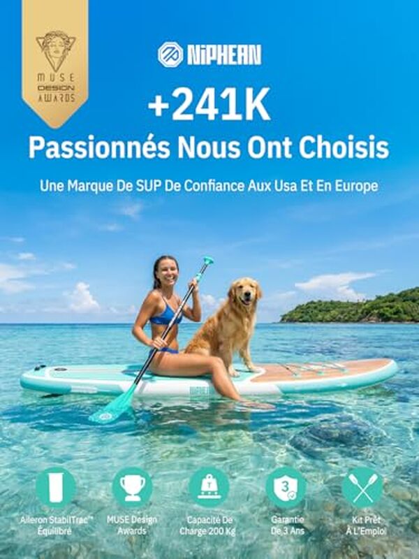 Découvrez notre test détaillé du paddle gonflable Niphean 320 cm avec avis utilisateurs, caractéristiques techniques et accessoires recommandés pour débuter le SUP.