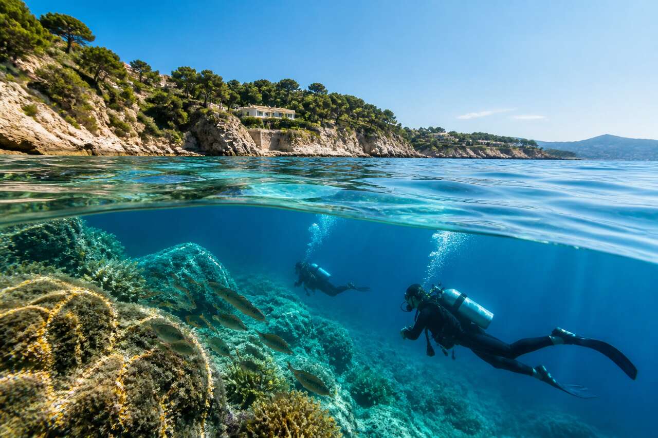 Plongée sur la côte d'azur : explorez les meilleurs spots