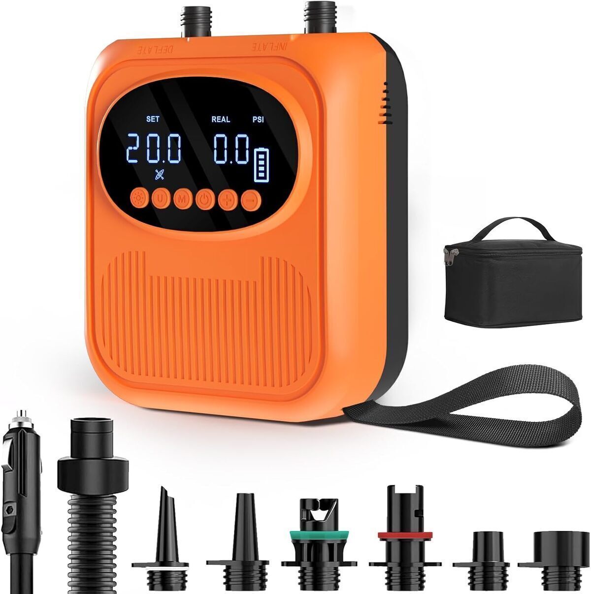 Test de la pompe électrique 20 PSI pour sup : rechargeable et intelligente