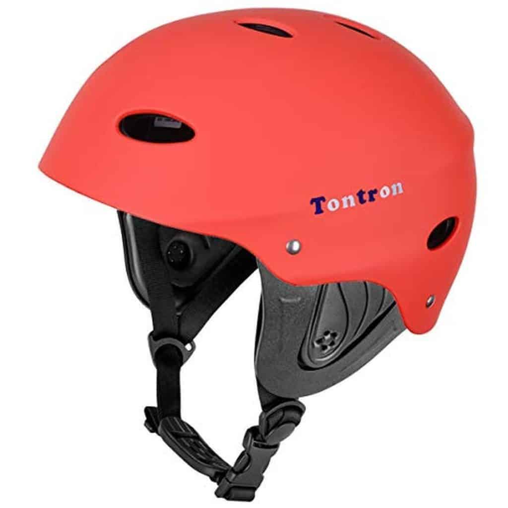 Test du casque de sports nautiques Tontron classic wakeboard (rouge mat, m)