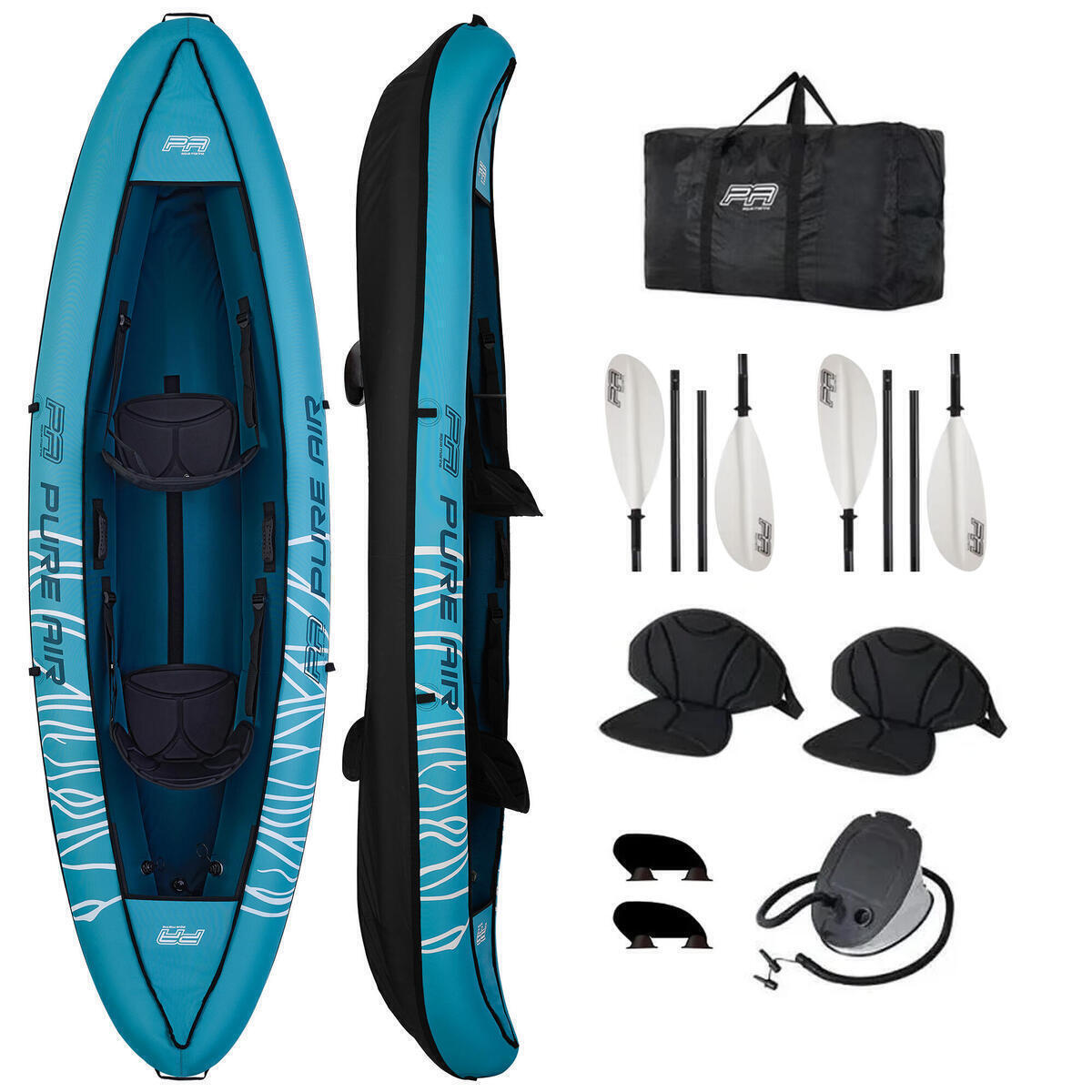 Test du pack canoë kayak 1/2 places Pure Air Decathlon