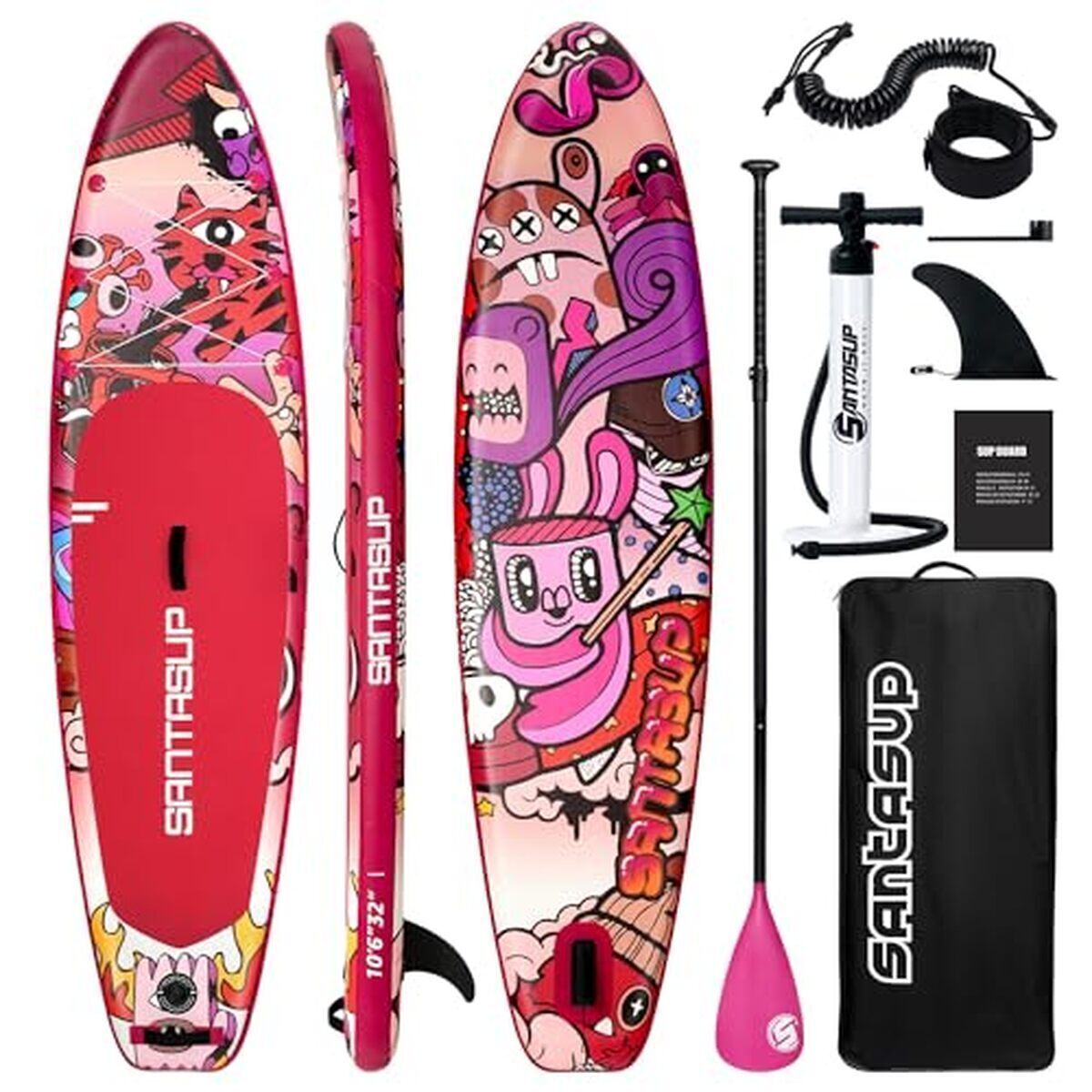 Test Santasup planche paddle 3 m rose : stabilité et confort
