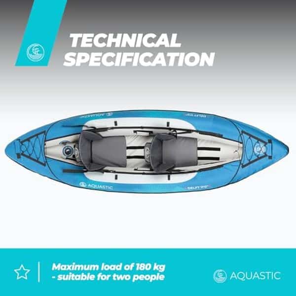 Découvrez notre test détaillé du kayak gonflable Aquastic Dolph 11'0 : stabilité exceptionnelle et confort optimal pour naviguer à deux en toute sérénité.
