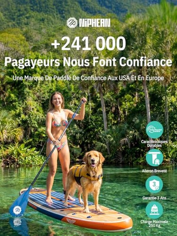 Découvrez notre test détaillé de la planche stand up paddle Niphean extra large : confort, stabilité et performances pour toute la famille sur l'eau.