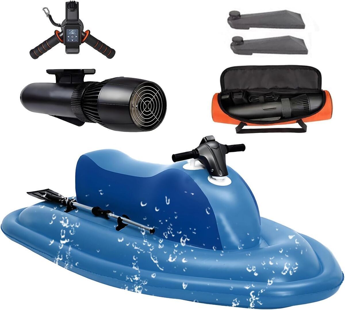 Test dosiwlatever jet ski gonflable électrique 500W : aventure aquatique adaptable