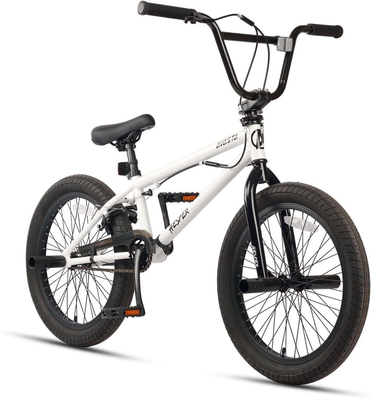 Test du vélo BMX freestyle Avasta hesper 20 pouces blanc pour garçons