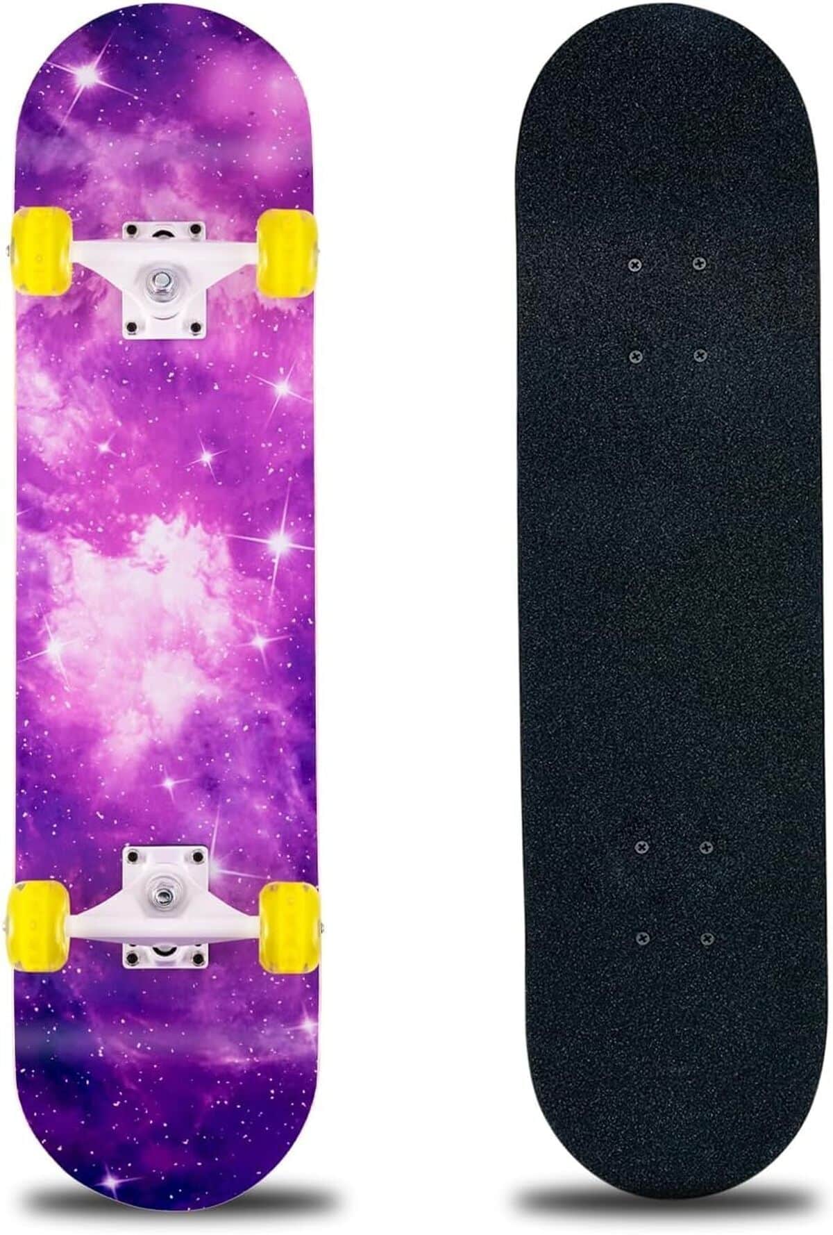 Test : skateboard complet SKY-ZS 78, 7 cm pour tous