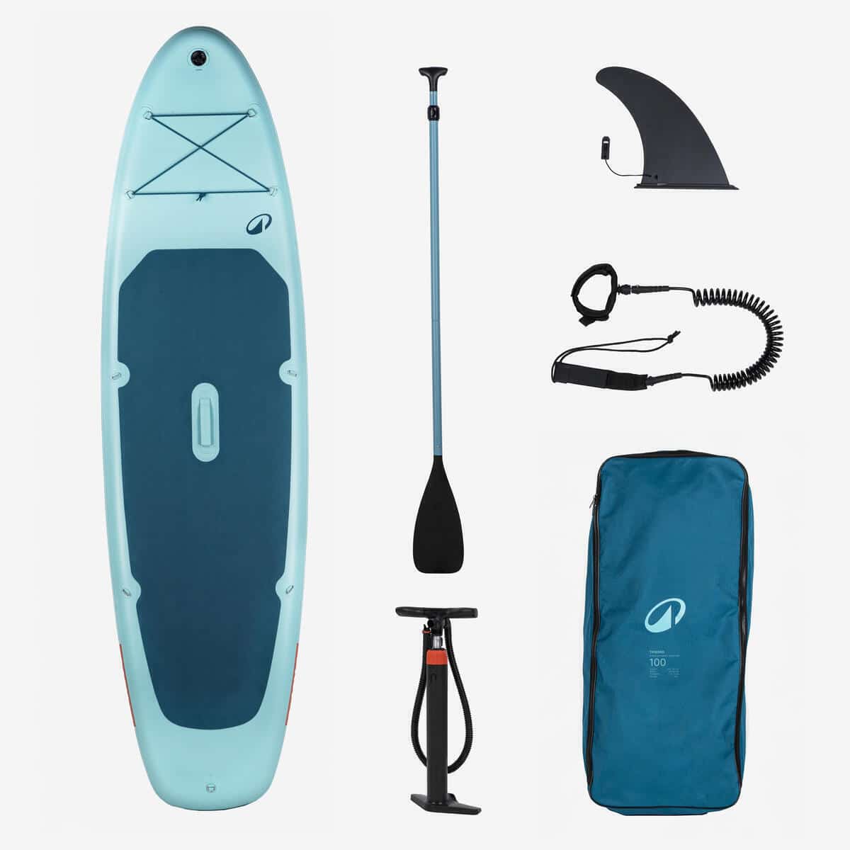 Test du paddle gonflable Decathlon 10'6, 100 bleu