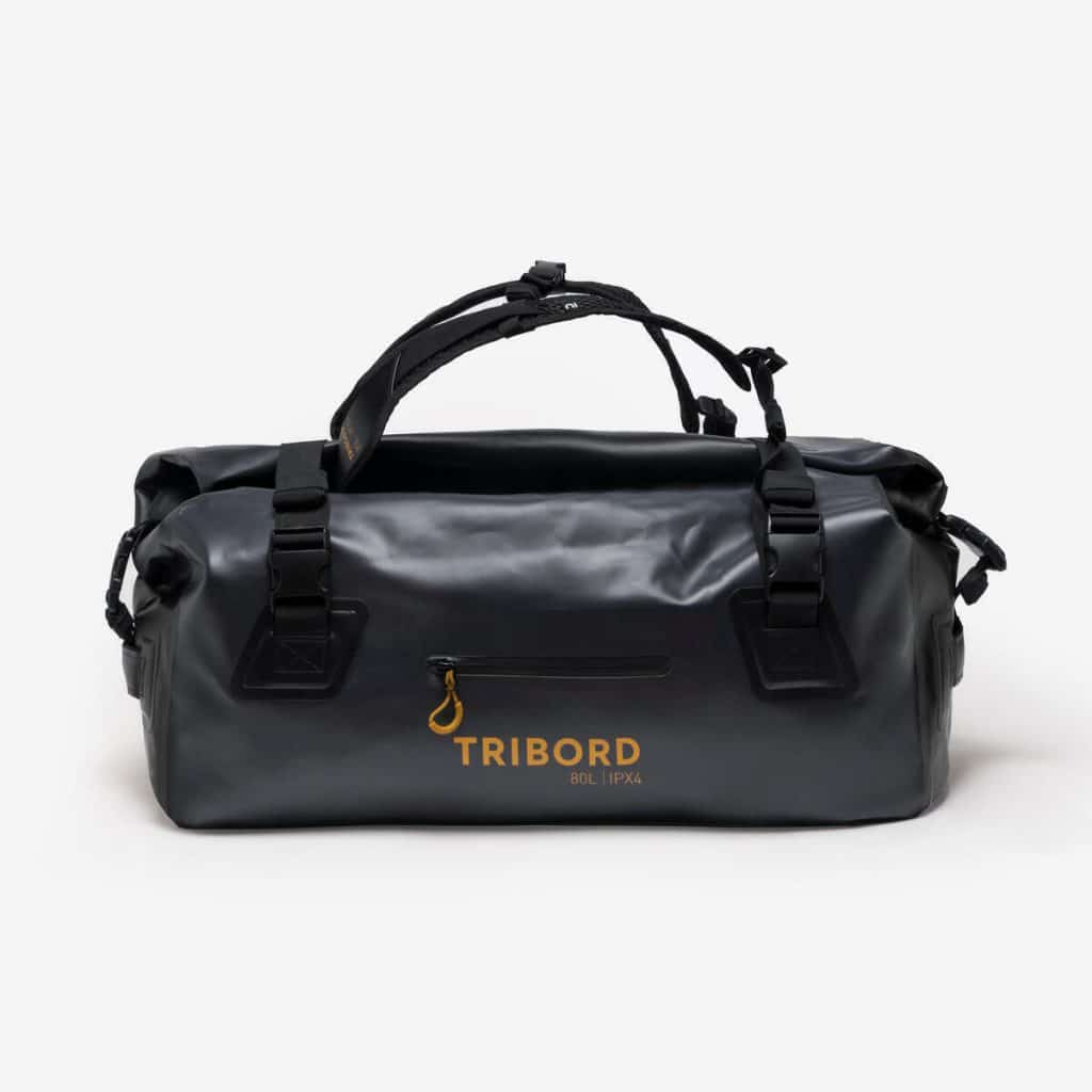 Test du sac étanche duffle bag 80L Decathlon